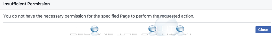 You do not have the Necessary Permission for the Specified Page to Perform the Requested Action