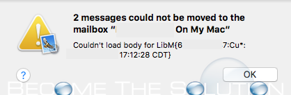 Mac Mail Couldn’t Load Body For LibM