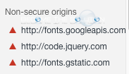 Google chrome non secure origins