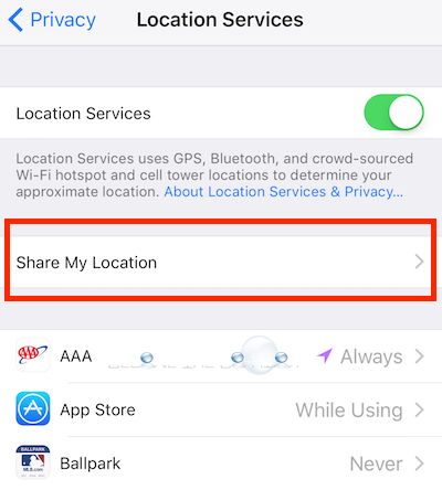 iPhone How to Turn Off and Disable Share My Location - iMessage