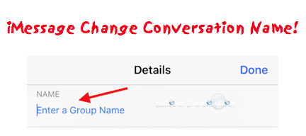 Change iMessage Conversation Name
