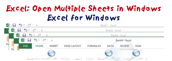 Open Multiple Excel Windows for Excel Files