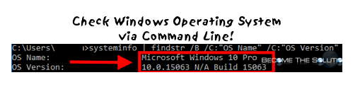 Easy: How to Determine Windows Operating System Version from Command Prompt