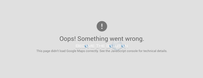 Fix: This Page Didn’t Load Google Maps Correctly. See The JavaScript Console - Google Maps