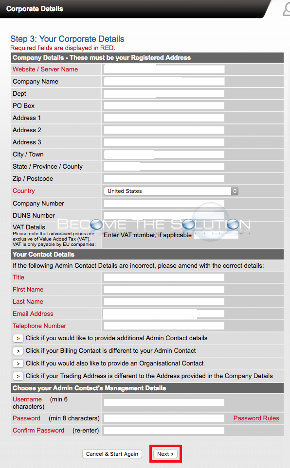 Instantssl corporate details