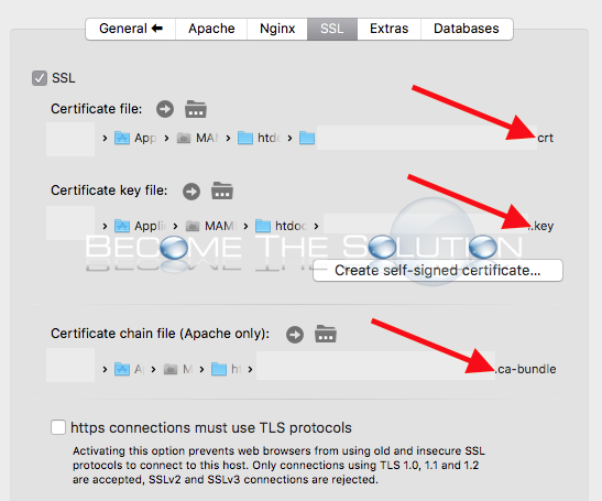 Mamp ssl configuration