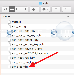 Mac os x ssh folder sshd config file
