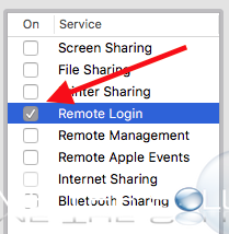 remote login mac os