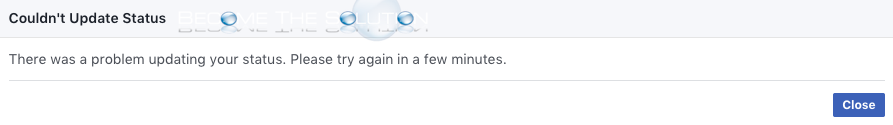 Fix: Couldn’t Update Status. There Was a Problem Updating Your Status – Facebook