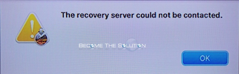 The Recovery Server Could Not Be Contacted High Sierra Install