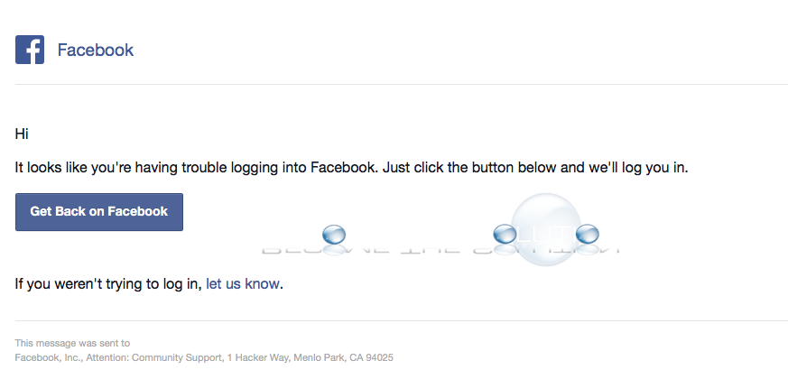 Why: It Looks Like You're Having Trouble Logging Into Facebook – Email