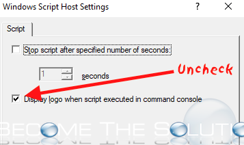 Windows host script settings