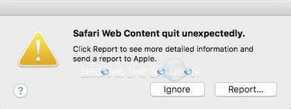 Fix: Safari Web Content Quit Unexpectedly