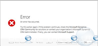 Fix: CRM an Error Has Occurred. Try This Action Again