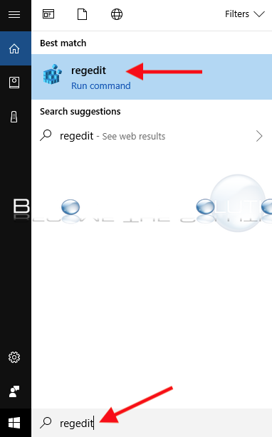 Windows cortana regedit