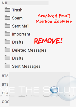 how to delete mail storage on mac