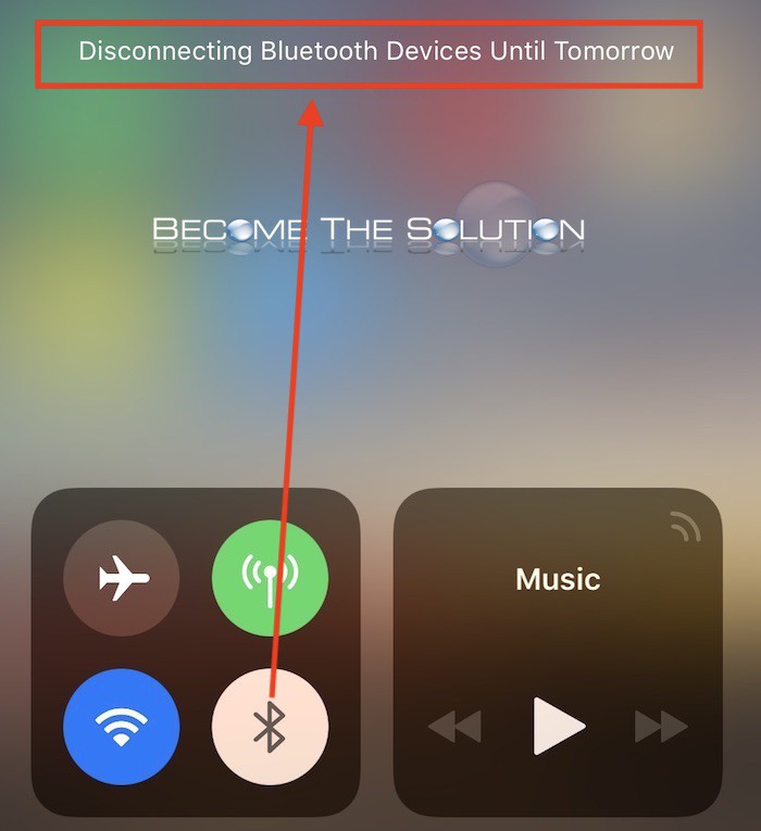 Отключение bluetooth