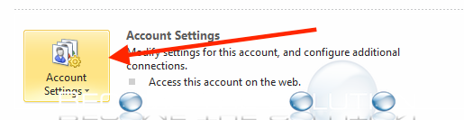 Outlook account settings