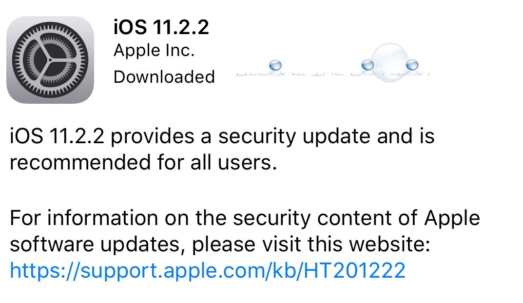 iOS 11.2.2 New Features