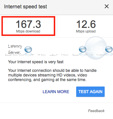 xfinity internet speed test