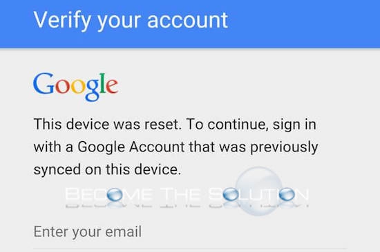 Fix: This Device Was Reset. To Continue, Sign-in with A Google Account That Was Previously Synced – Samsung Device
