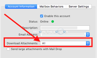 apple mail download attachments automatically