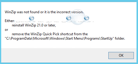 Fix: Winzip Was Not Found or it is the Incorrect Version