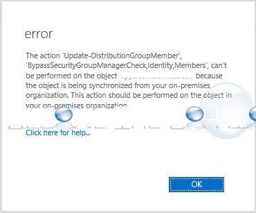 Fix: The Action 'update-distributiongroupmember' 'bypasssecuritygroupmanagercheck identity members' – O365 Admin