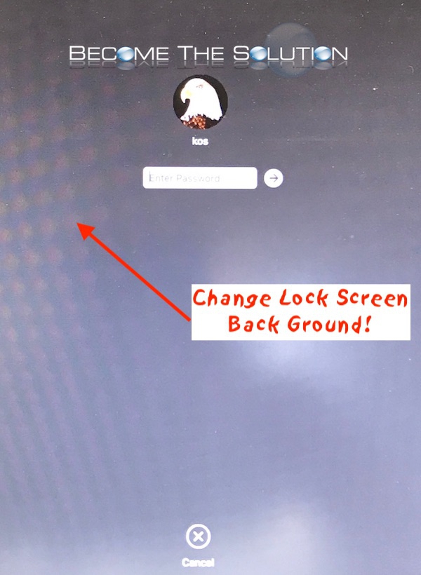 Fix: Mac OS X Get Desktop Background to Show Up on Locked Screen