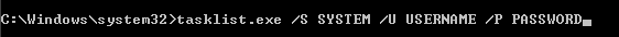 Tasklist.exe sample command list processes