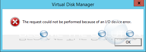 Why: The Request Could Not Be Performed Because of an I/O Device Error – Restoring Backup Disk Windows