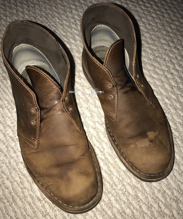 how to clean clarks desert boots