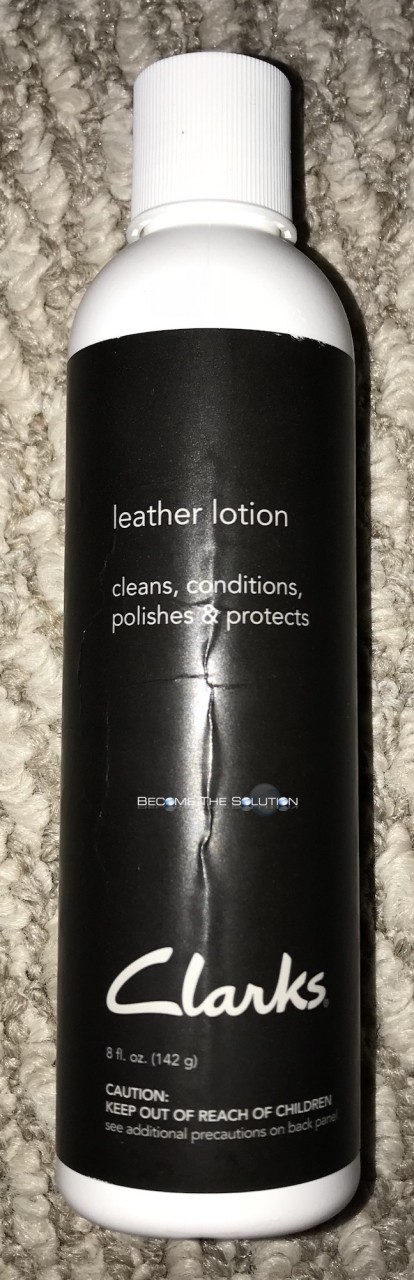 Clarks leather lotion front bottle