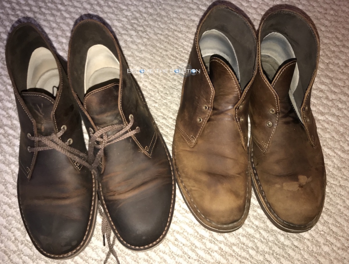 clarks leather shoe care