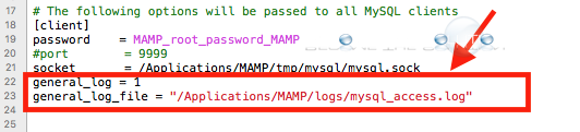 Mamp pro enable mysql general query log