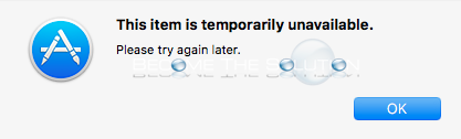 Fix: This Item Is Temporarily Unavailable – Mac OS X Recovery Mode
