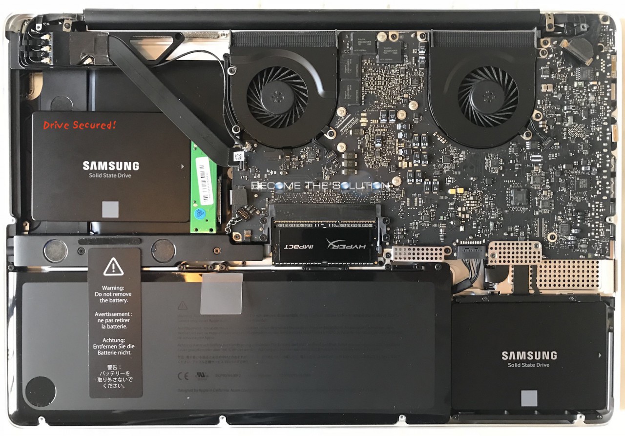 Macbook pro 2011 17 inch dual ssd raid 0