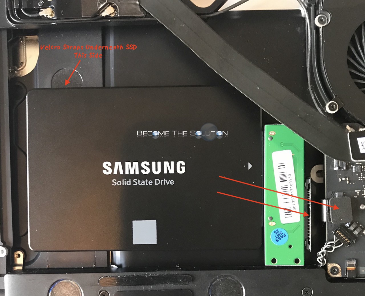 solid state drive for macbook pro connecting point