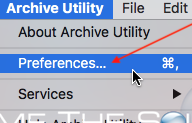 Archive utility mac preferences