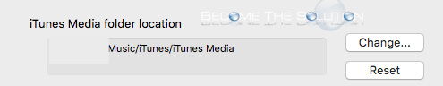 Itunes media folder location