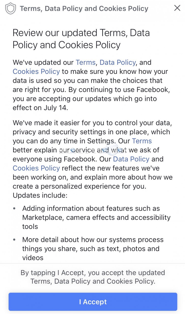 Facebook some important updates and settings to review app 2