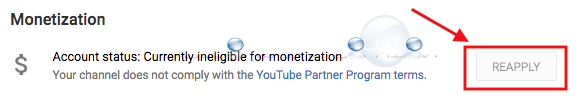 Youtube apply monetization