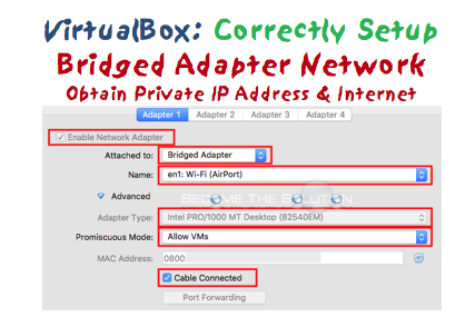 virtualbox network settings mac address