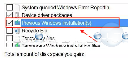 Windows cleanup previous windows installations