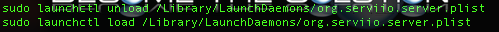 Serviio mac launchdaemon load unload plist