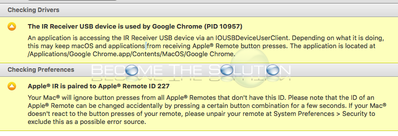 Apple remote mac mini google chrome in use