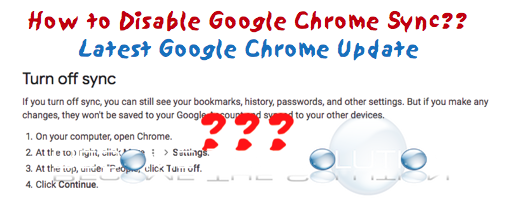 Turn Off Google Chrome Sync 