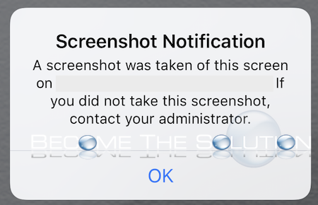 Rsa app screenshot notification