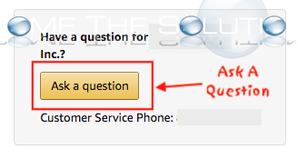 Amazon ask a question button