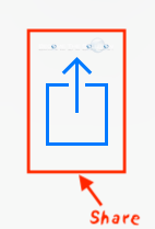 Ios share button icon